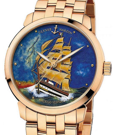 Review Ulysse Nardin 8156-111-8 / AV Classico Enamel Classico Amerigo Vespucci replica watches china